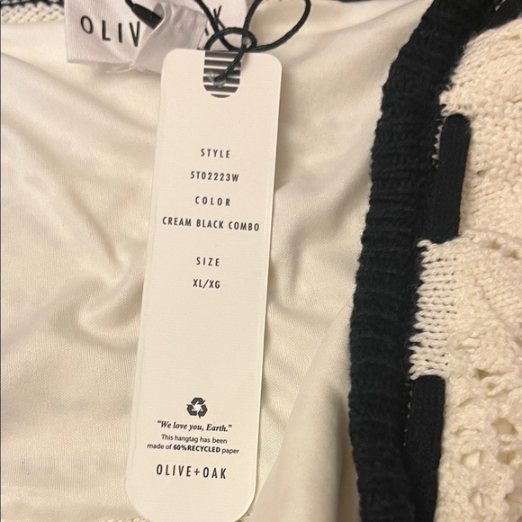 Olive & Oak Crochet Tube Top Cotton NWT Size XL - Picture 7 of 9